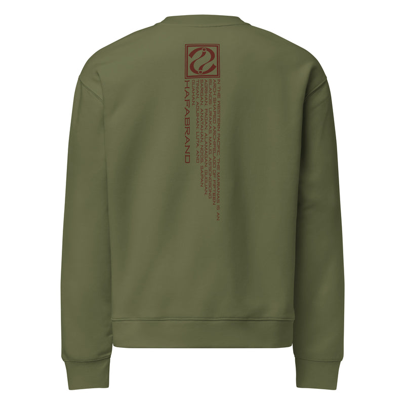 "REPRESENTA" Relax Crew Neck Sweatshirt